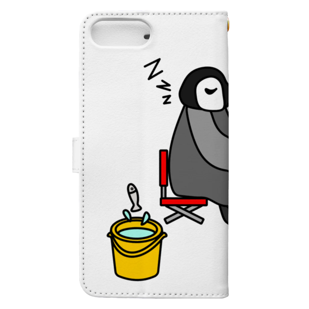 J's Mart 2ndのフィッシングペンギン Book-Style Smartphone Case :back