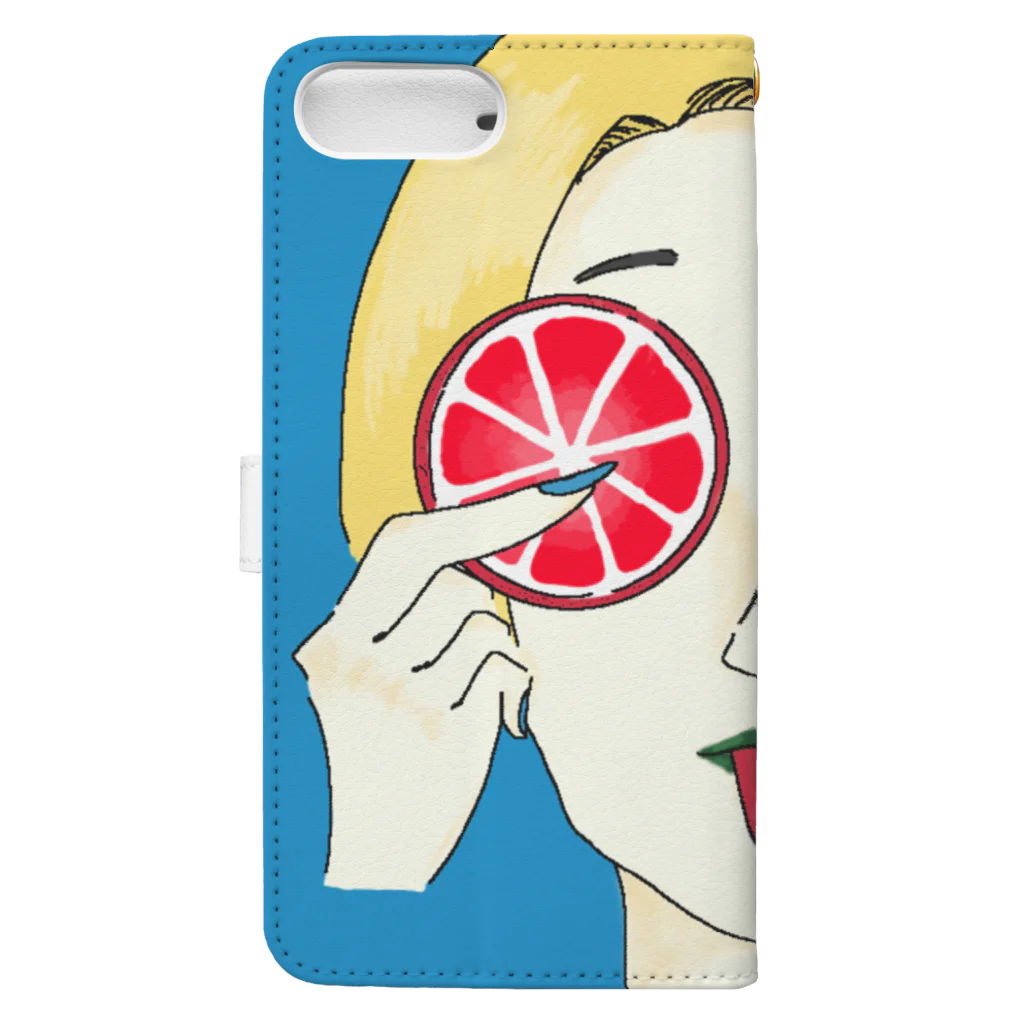 ハル のシティくん Book-Style Smartphone Case :back