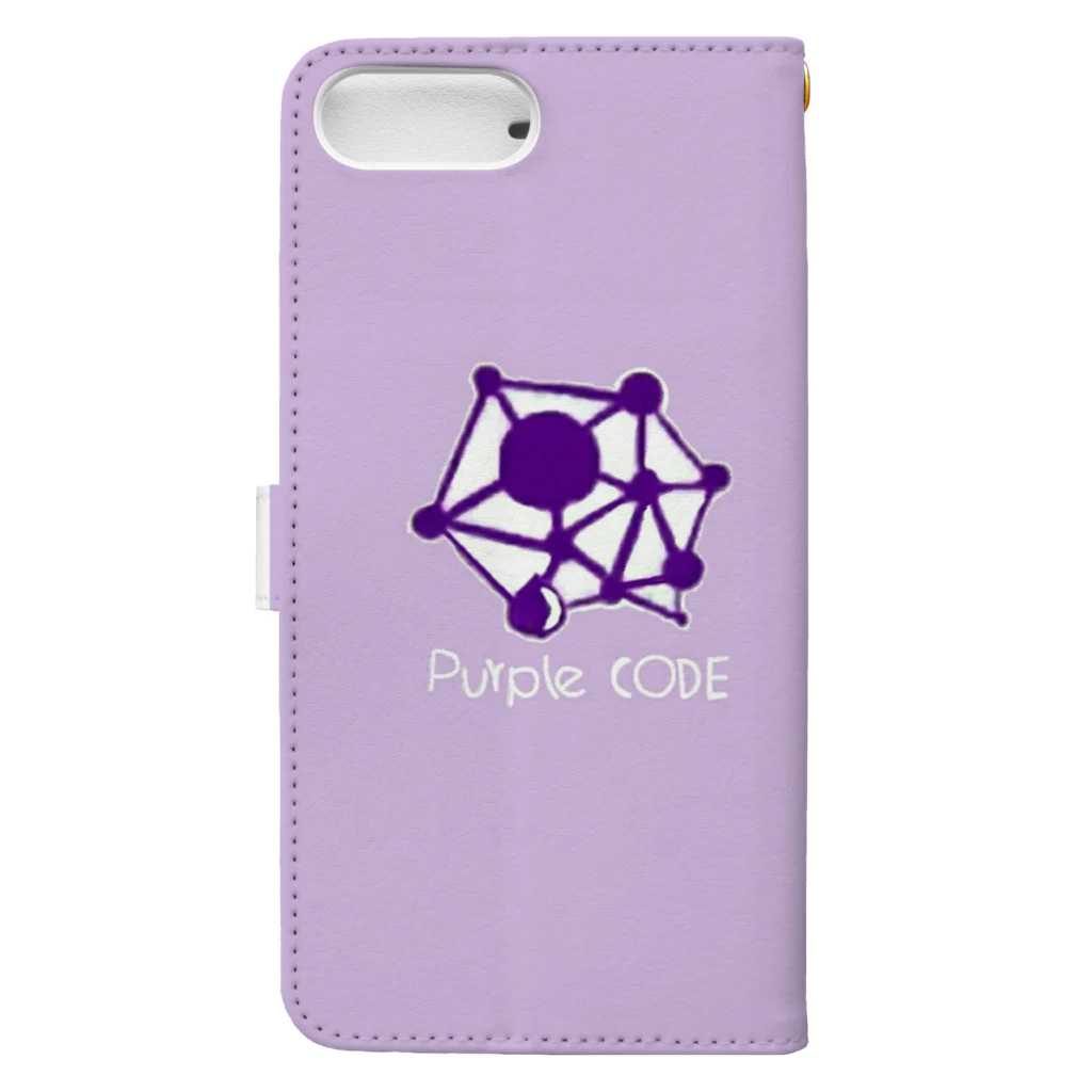 NPO法人 Purple Codeのスタッフ専用 Book-Style Smartphone Case :back