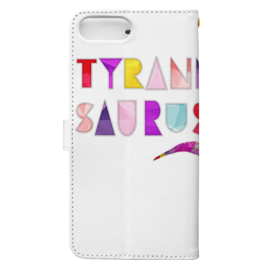 Drecome_Designの Tyrannosaurus 手帳型スマホケースの裏面