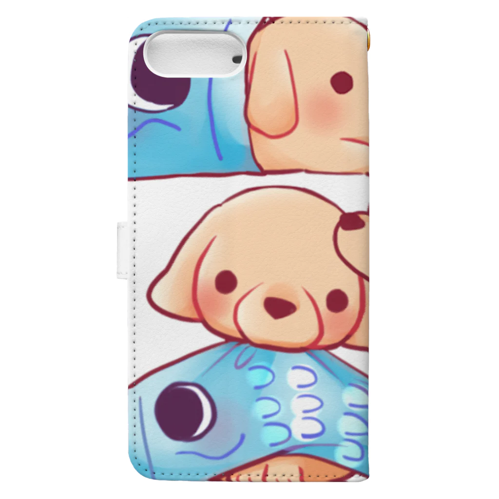 犬小屋のこいぬの日 Book-Style Smartphone Case :back