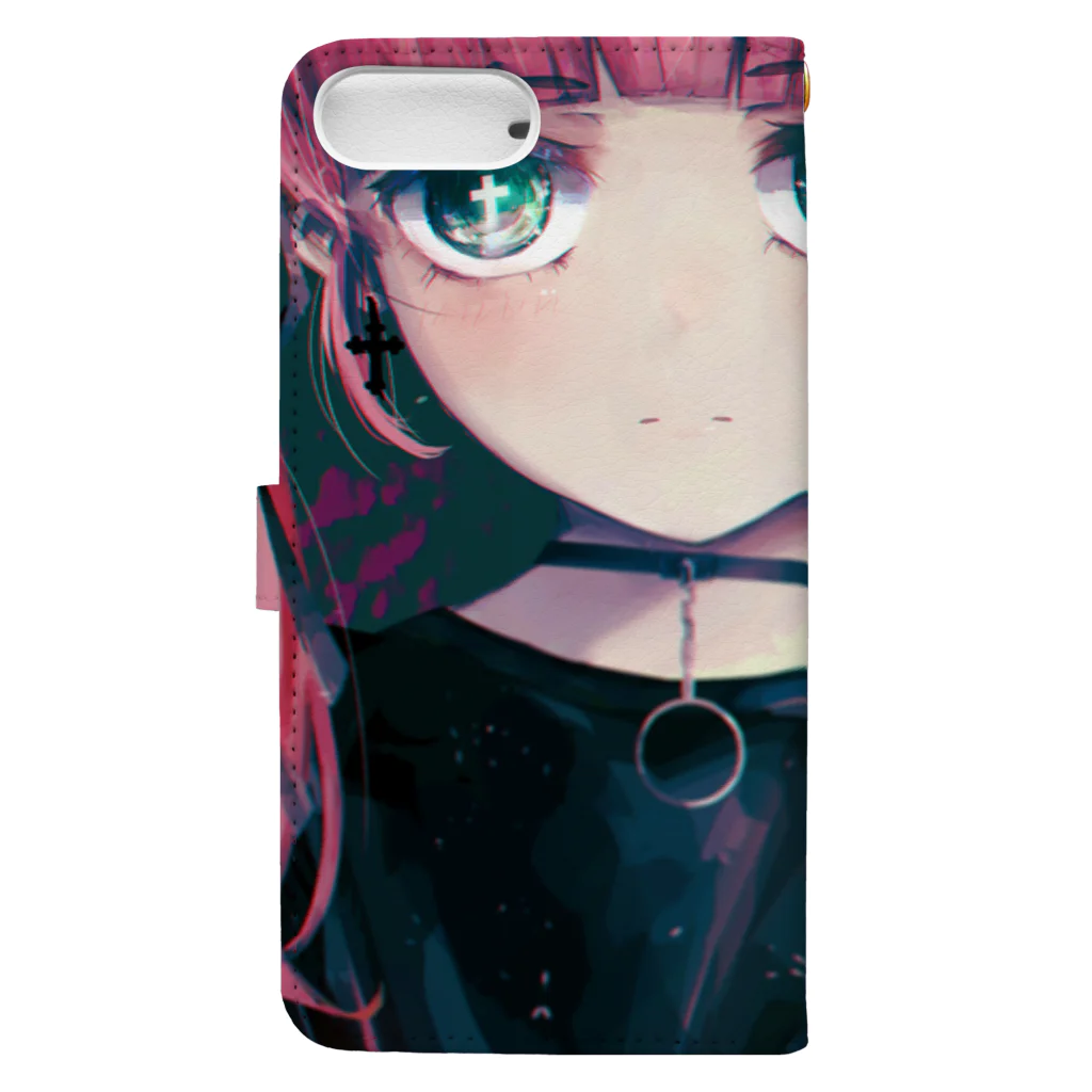 夜行少女概論のCODE:EL Book-Style Smartphone Case :back