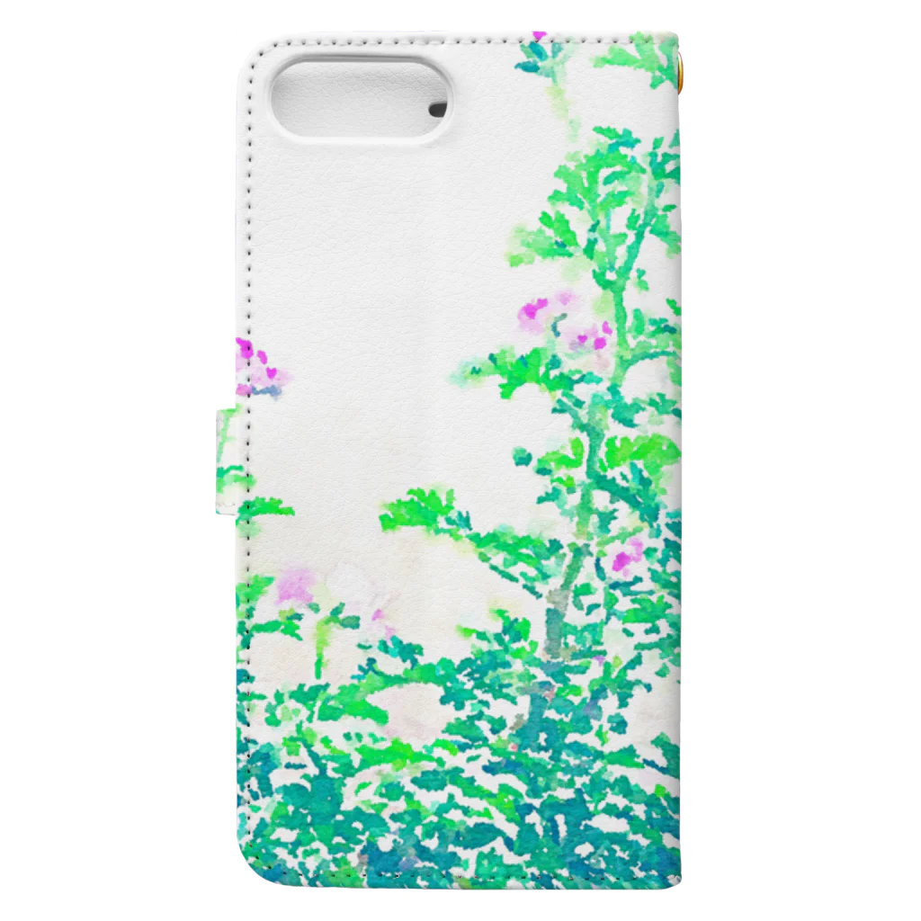 yunyunlivvyのGeranium Book-Style Smartphone Case :back