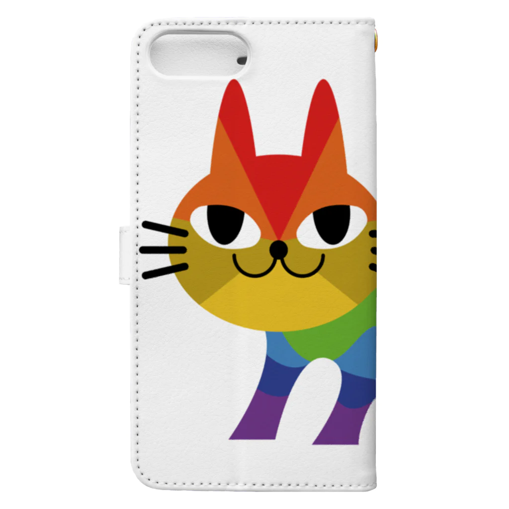 ohtematicのnijineko#2 Book-Style Smartphone Case :back