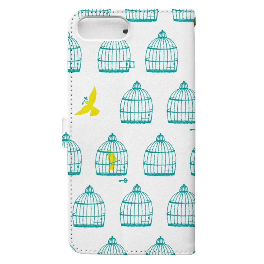 佳矢乃の鳥かご Book-Style Smartphone Case :back