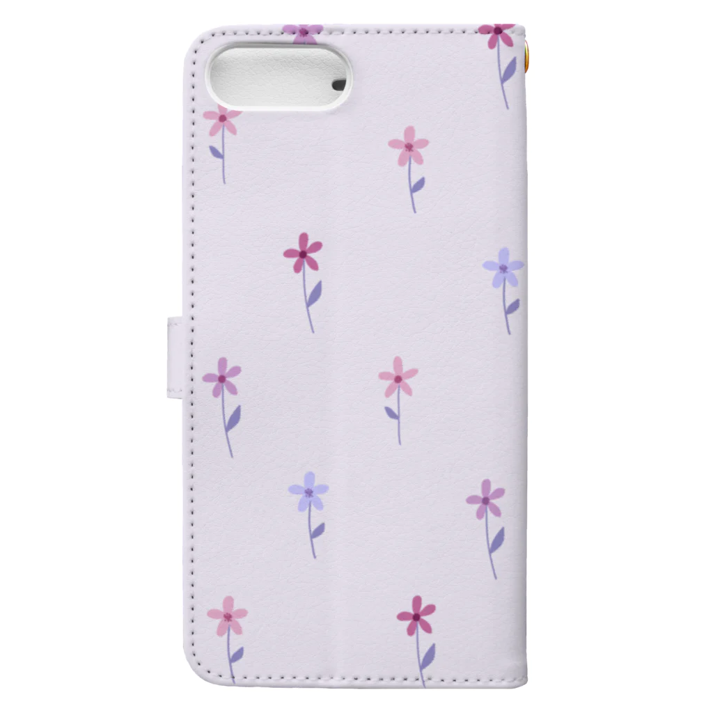 kuroki  miyaの花柄 Book-Style Smartphone Case :back