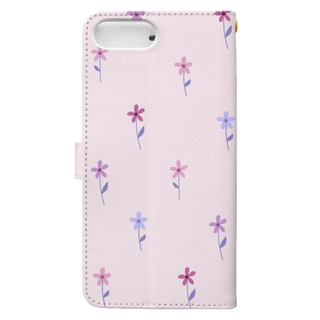 kuroki  miyaの花柄 Book-Style Smartphone Case :back