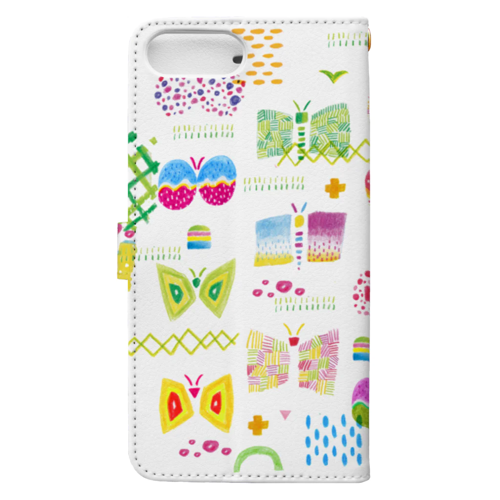 引野 裕詞のbutterfly-butterfly-butterfly Book-Style Smartphone Case :back