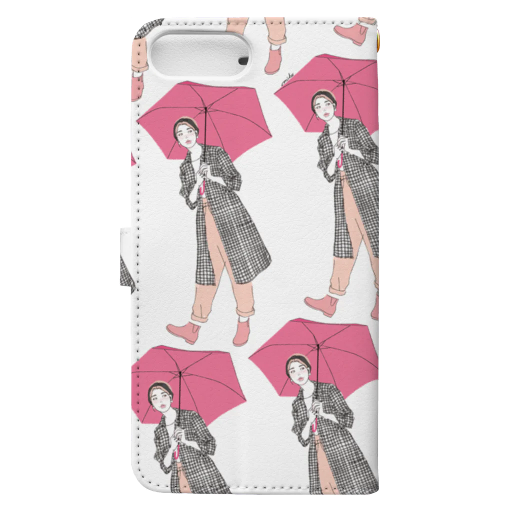 miho-oのlove♥fashion Book-Style Smartphone Case :back