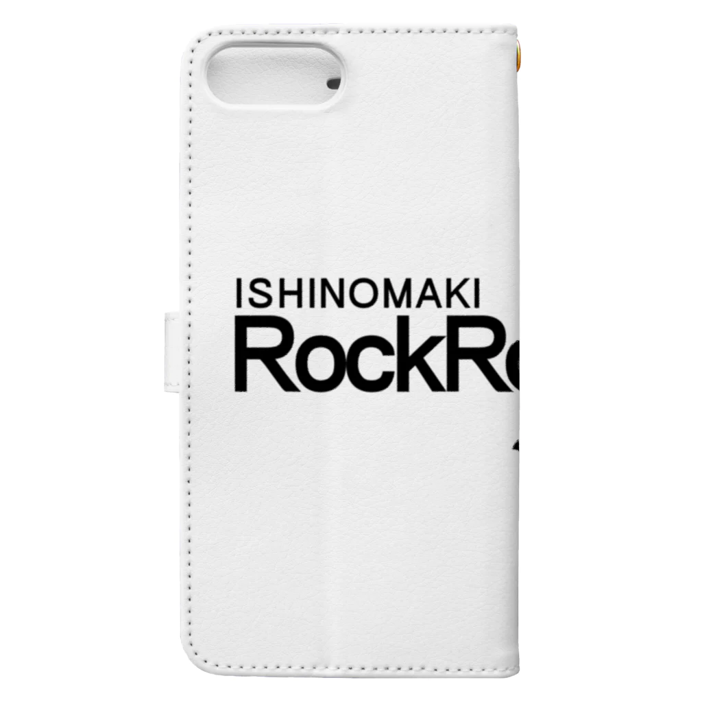 ABstoreのRockRoll-Ishinomaki-Chicken.ver 手帳型スマホケースの裏面