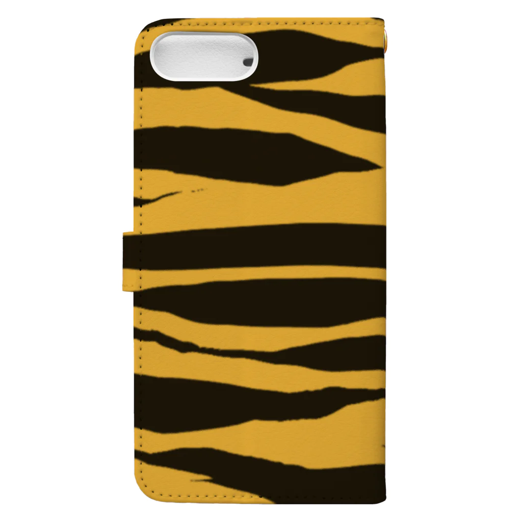 ♡Hearty flowers♡のTiger 虎柄 Book-Style Smartphone Case :back