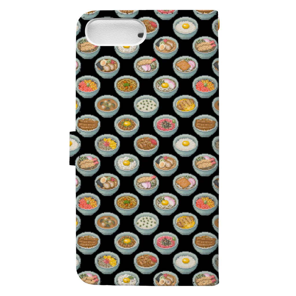 猫と釣り人のFood_FB_1K Book-Style Smartphone Case :back