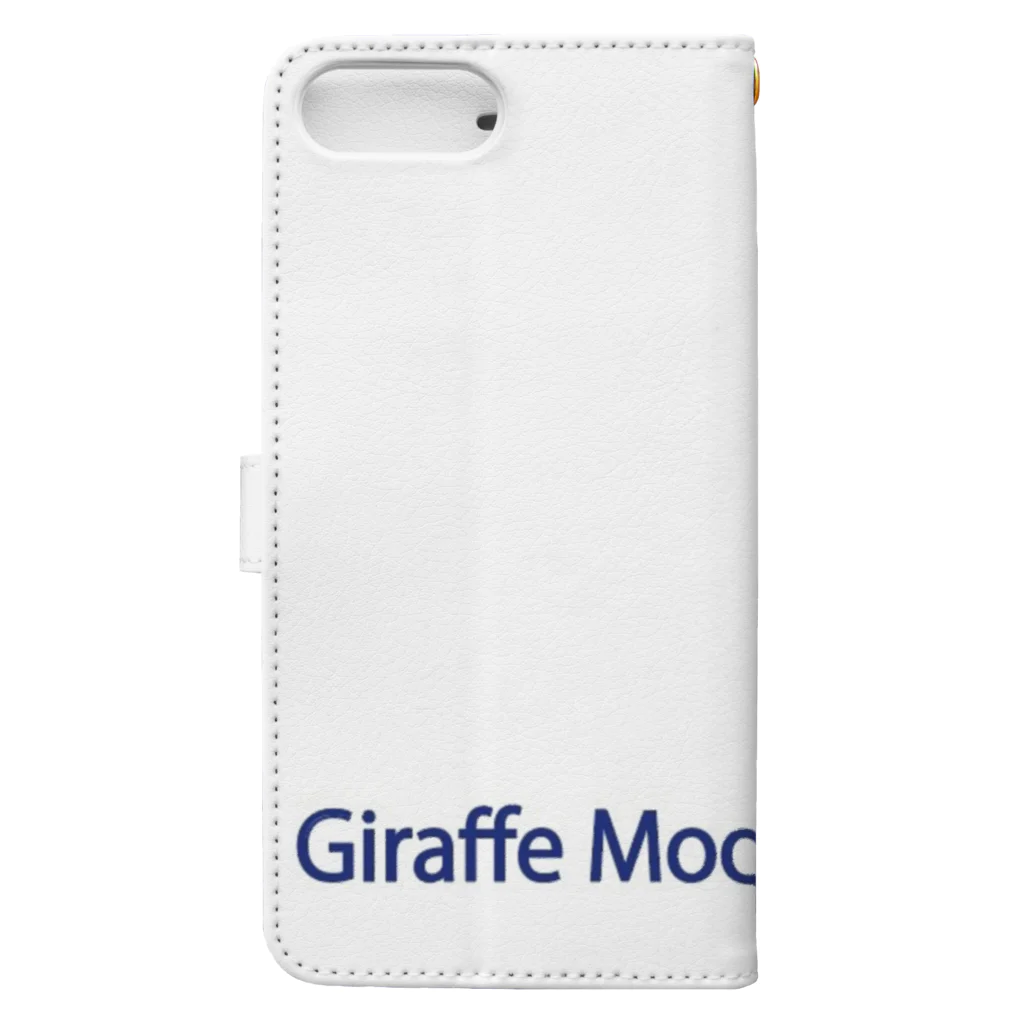 ZOOの©︎ Giraffe moon city   （Logo） Book-Style Smartphone Case :back