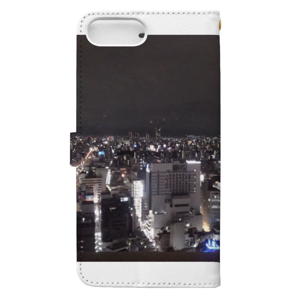 Horizonの都会の夜景 手帳型スマホケースの裏面