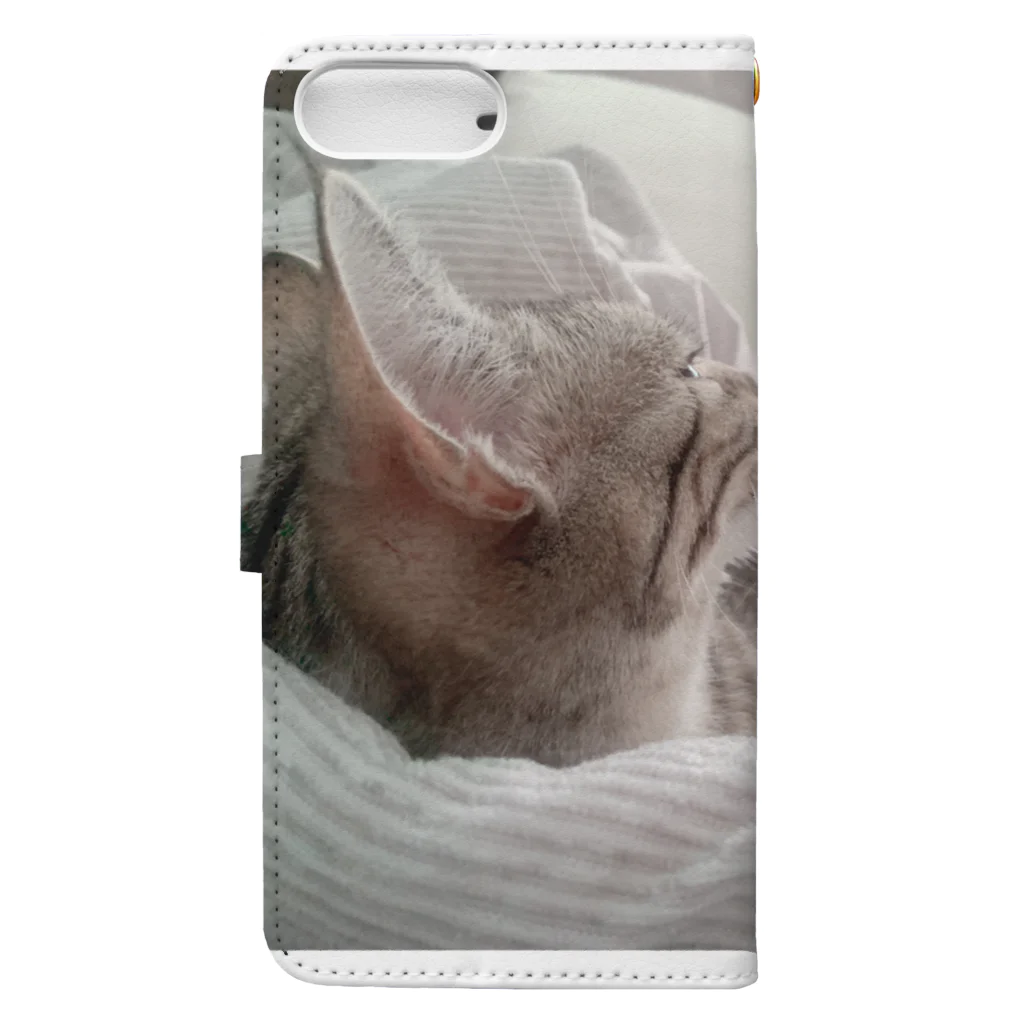 rikkyo_lgbtnizaのねこ Book-Style Smartphone Case :back