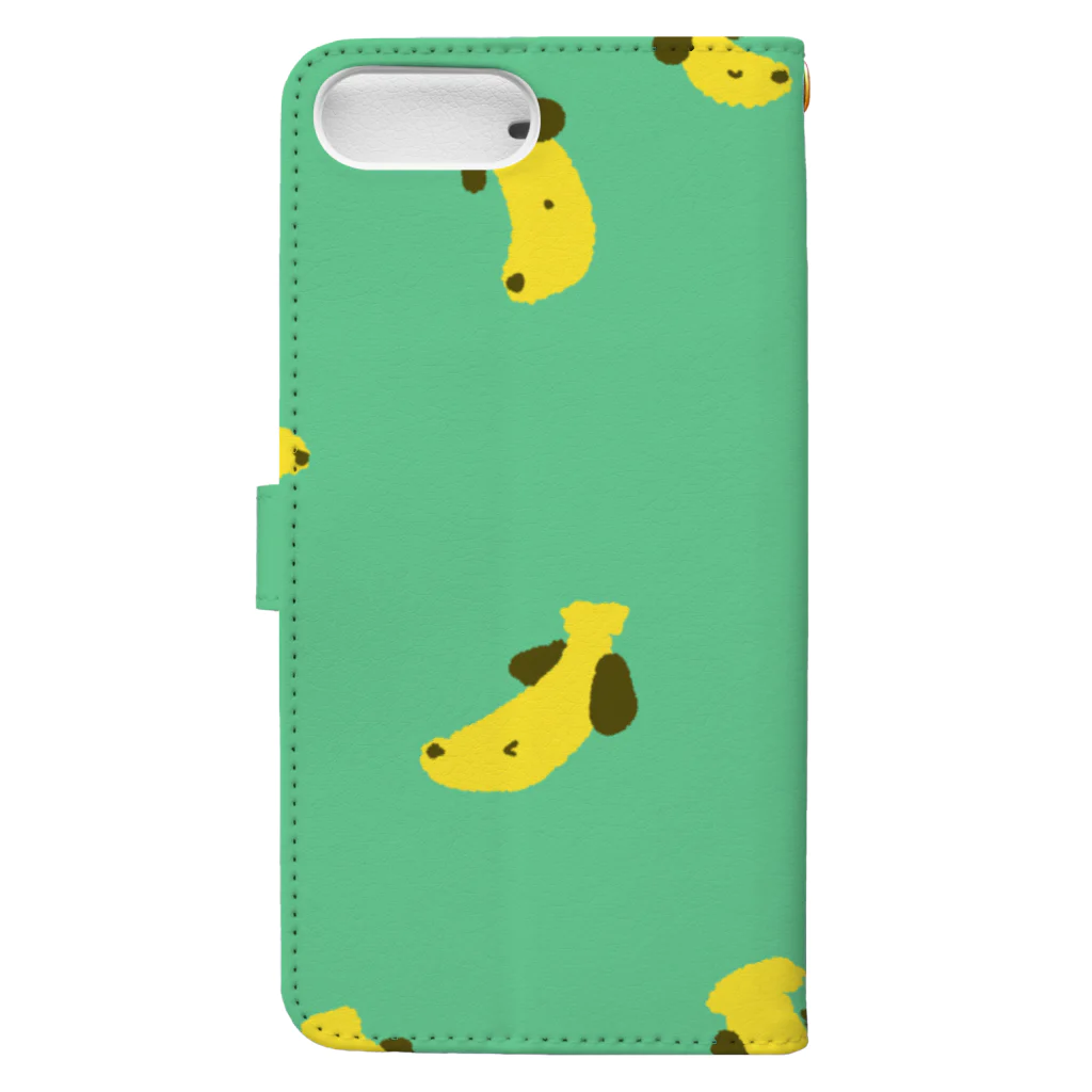 musashiのbanunu ロゴ無し green Book-Style Smartphone Case :back