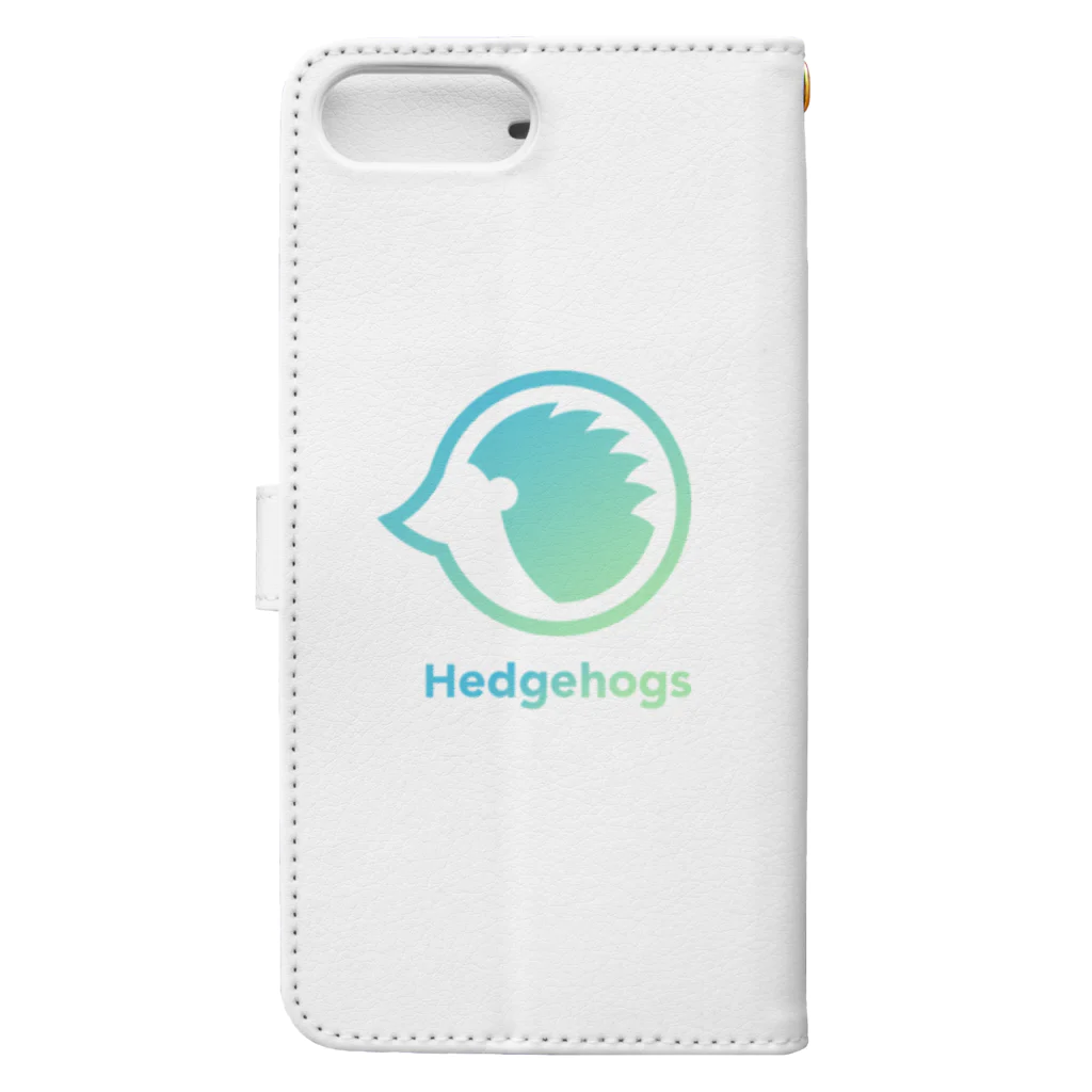 Hedgehogs SHOPのHedgehogs[green] 手帳型スマホケースの裏面