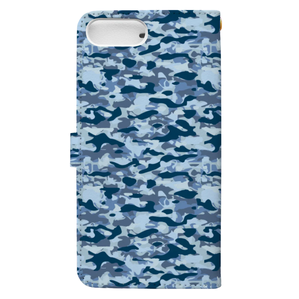 猫と釣り人のCAMOUFLAGE_FB_1 手帳型スマホケースの裏面