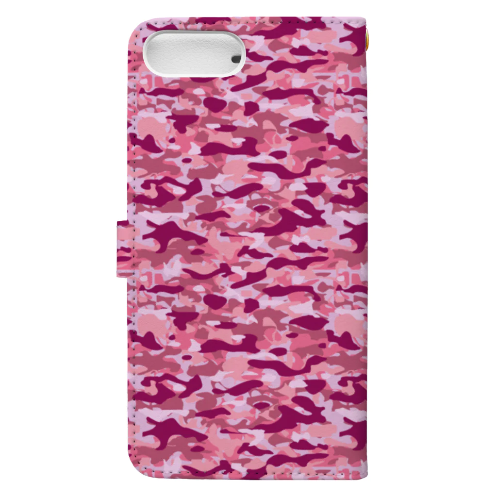 猫と釣り人のCAMOUFLAGE_FB_3 Book-Style Smartphone Case :back