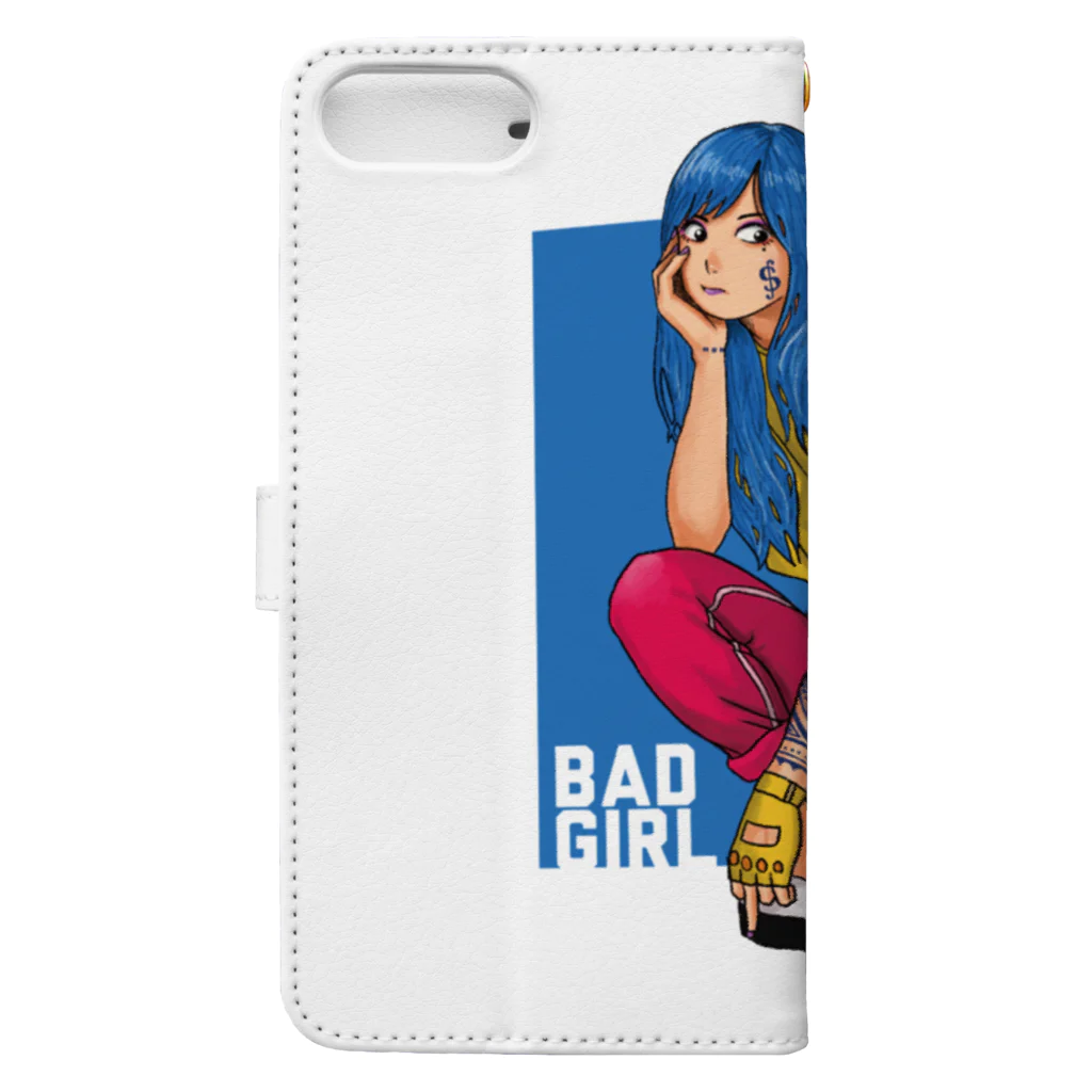 弗㌦のBAD GIRL 手帳型スマホケースの裏面