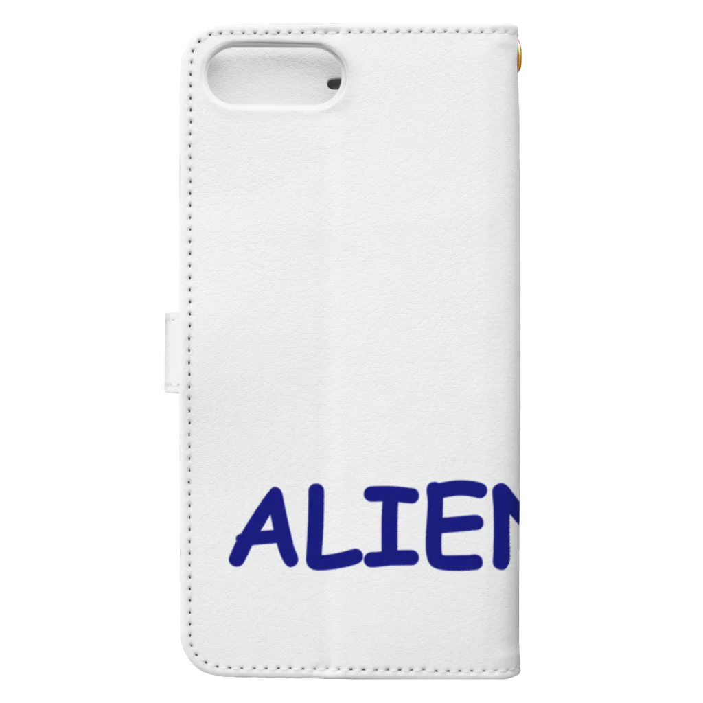 宇宙人うんちのALIEN POO Book-Style Smartphone Case :back