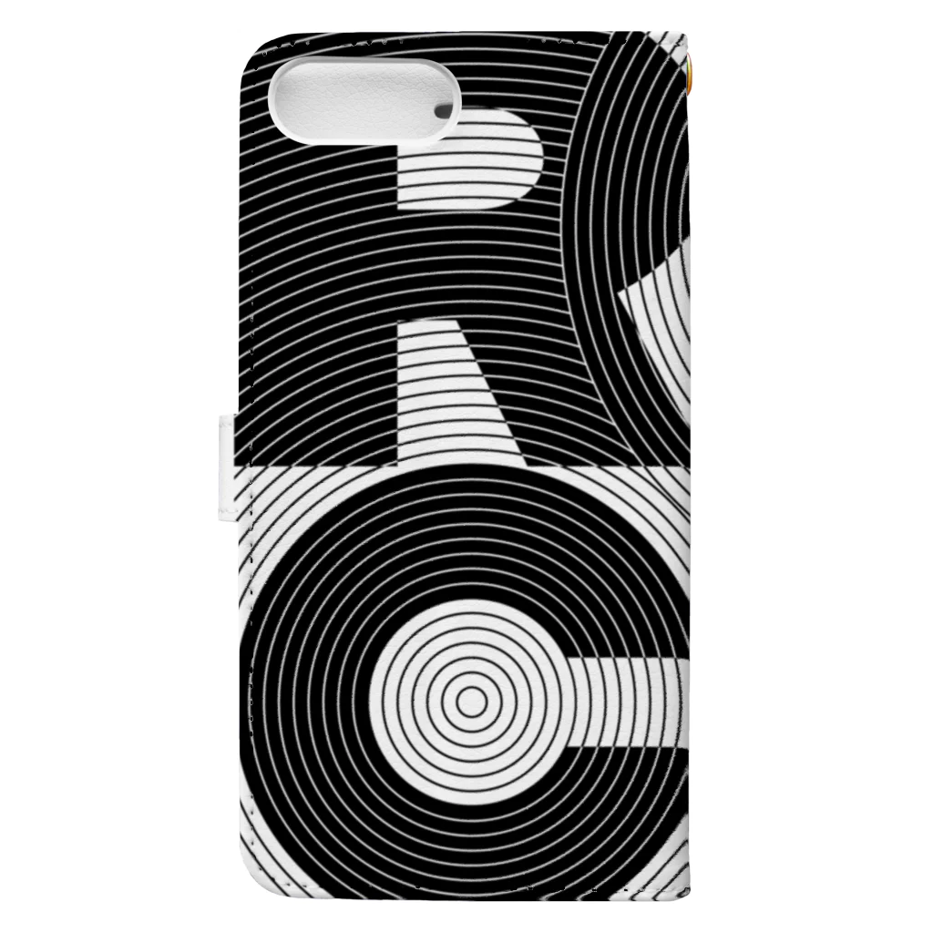 gemgemshopのROCK GROOVE Book-Style Smartphone Case :back