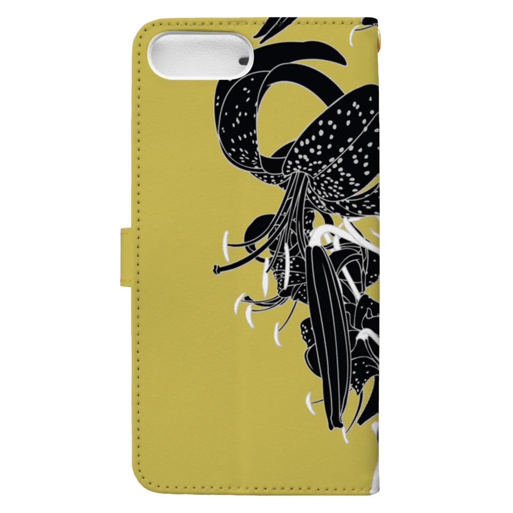 無孔笛の黒百合 Book-Style Smartphone Case :back