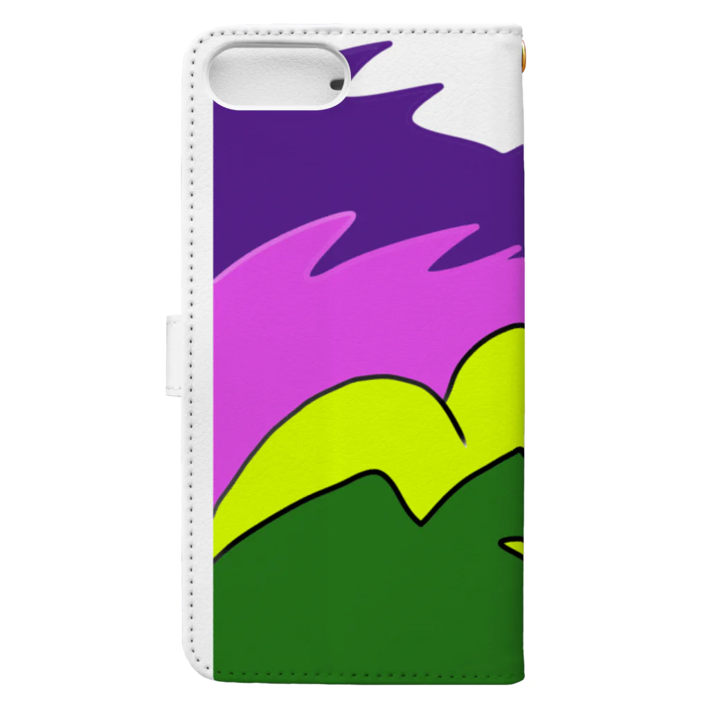 junsen　純仙　じゅんせんのJUNSEN SETA　瀬田　純仙　COOL JAPAN　山と夜景A３５８　REIWA Book-Style Smartphone Case :back