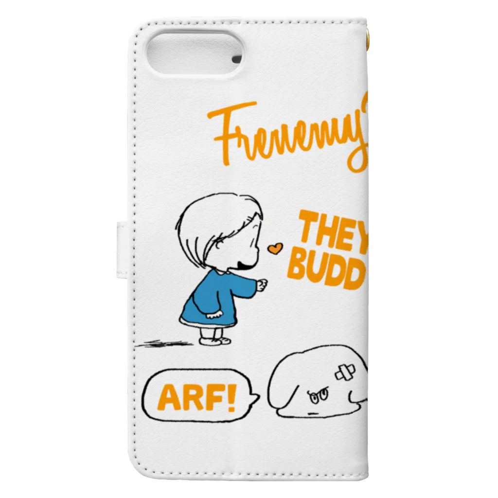 egu shopのfriend Book-Style Smartphone Case :back