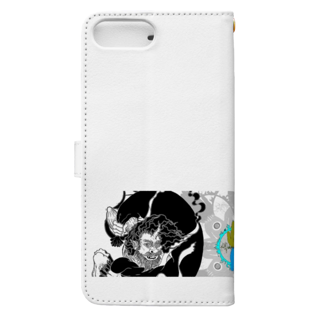 NEOJAPANESESTYLE                               のHuujin＆Raijin Book-Style Smartphone Case :back