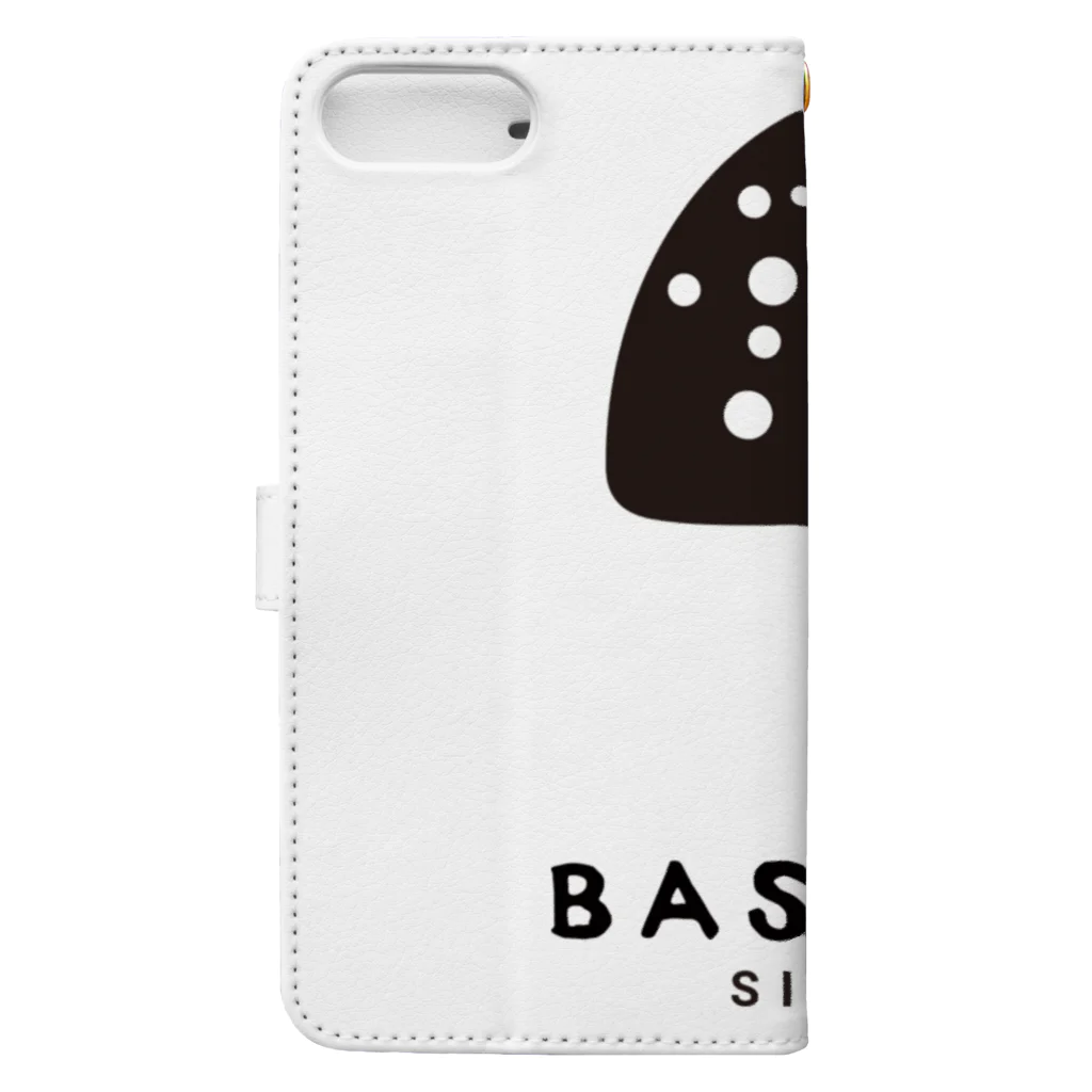 BASE-CAMPのBASE キノコ 01 Book-Style Smartphone Case :back