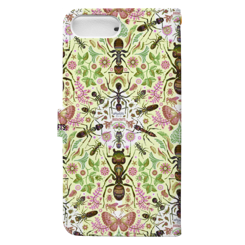 TETETEN SHOPのBUGS & CRAFTS 001 Book-Style Smartphone Case :back