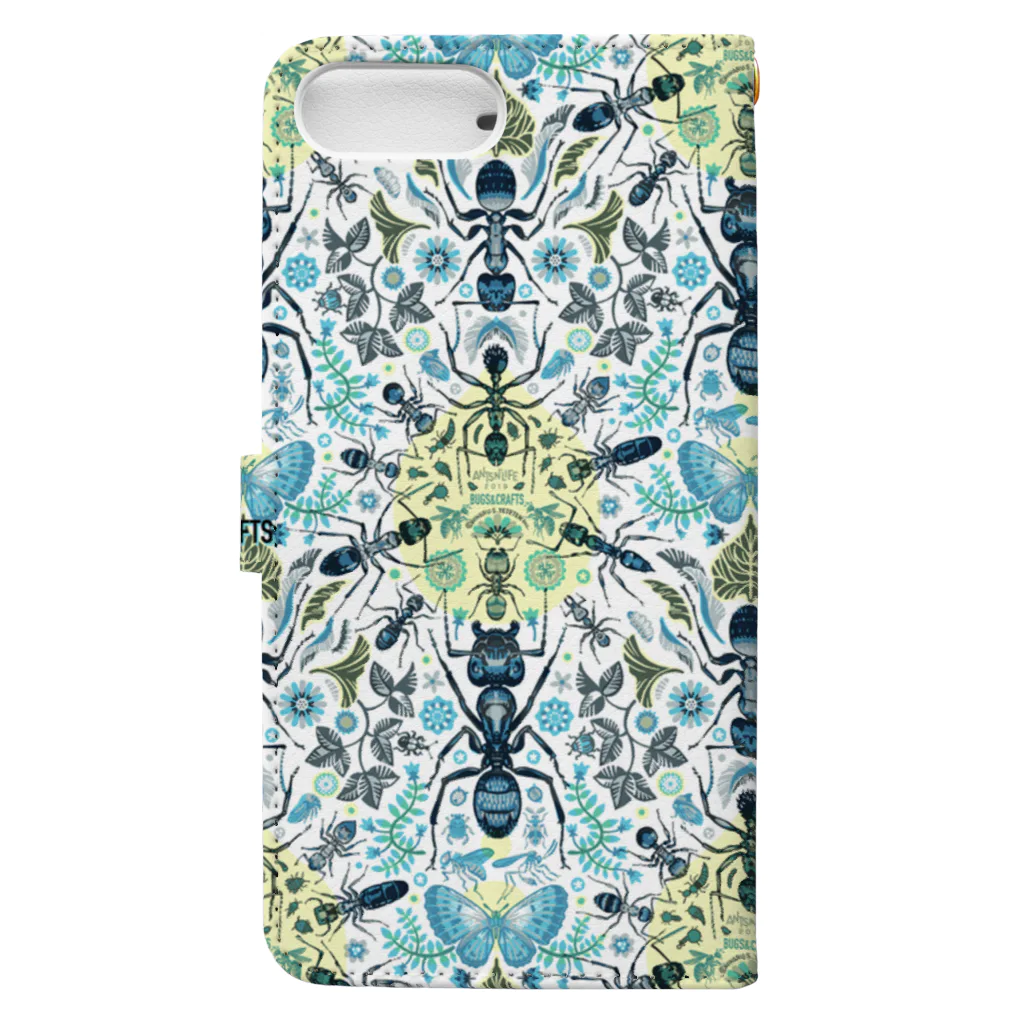 TETETEN SHOPのBUGS & CRAFTS 001 Book-Style Smartphone Case :back