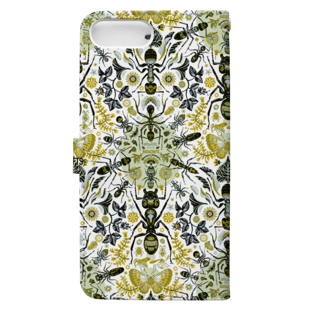 TETETEN SHOPのBUGS & CRAFTS 001 Book-Style Smartphone Case :back