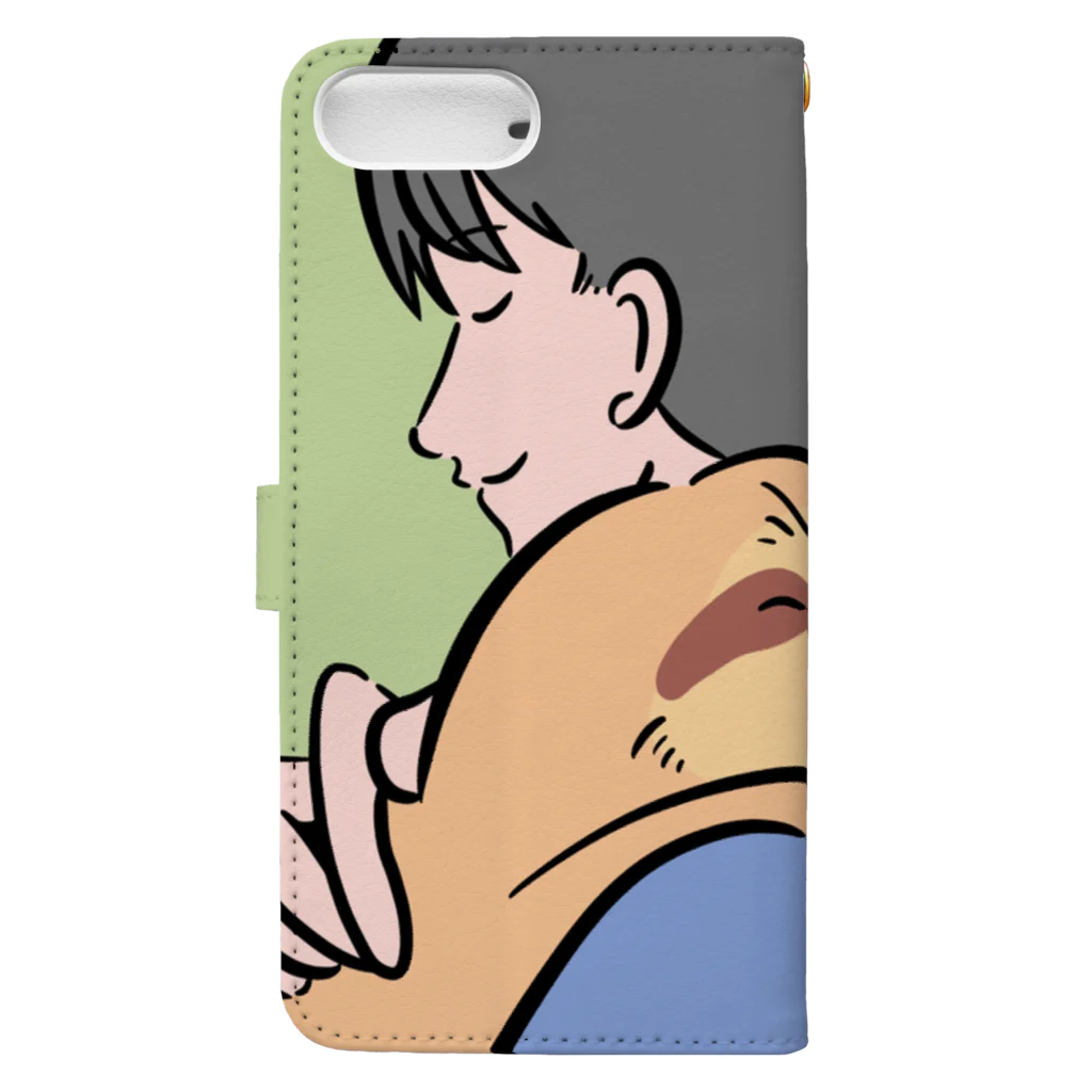 コトブキ商店のHug me. Book-Style Smartphone Case :back