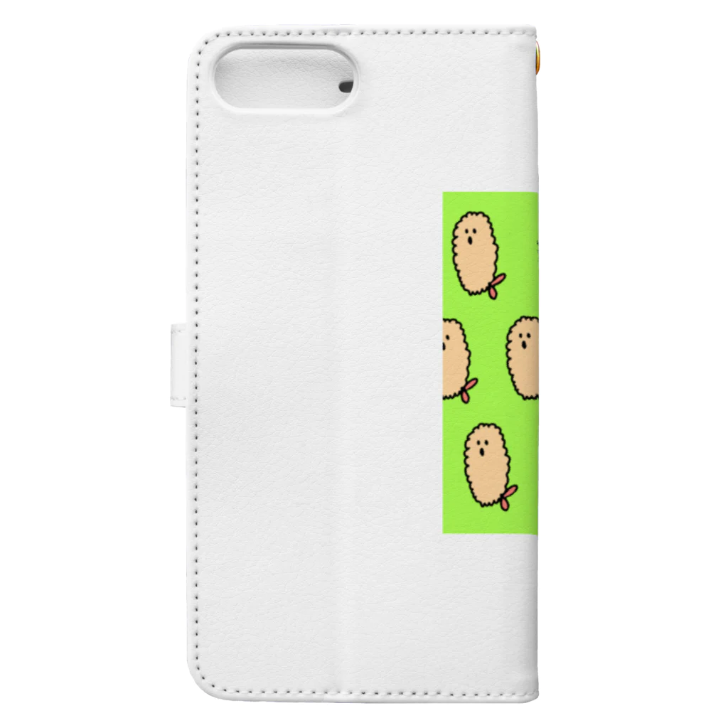 秋枷のえびふらいくん Book-Style Smartphone Case :back