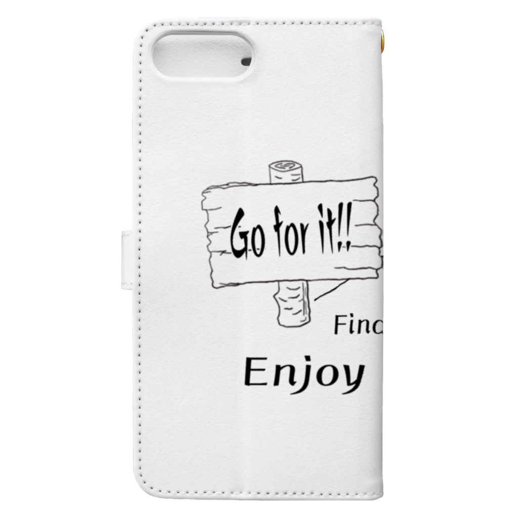 WorldoorMarketの旅人 Book-Style Smartphone Case :back