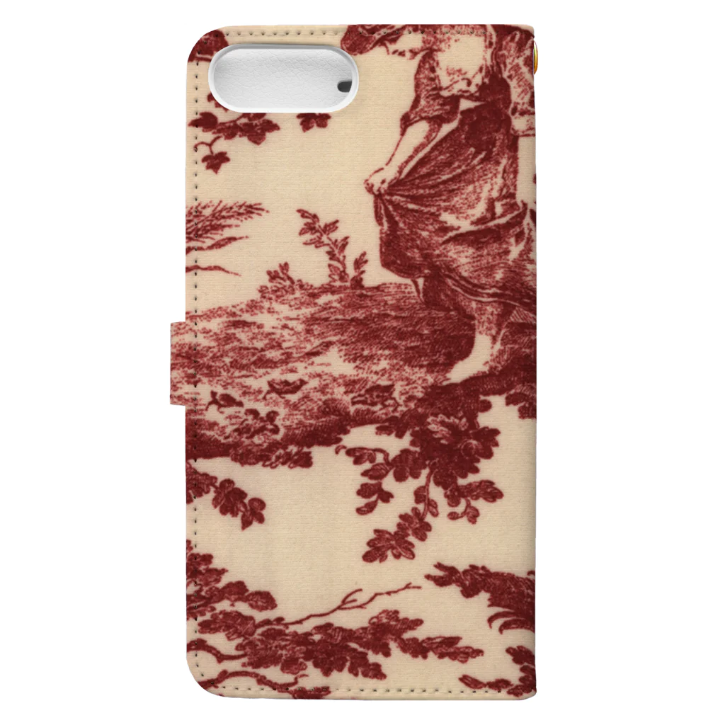 J. Jeffery Print Galleryのトワルドジュイ Toile de Jouy Book-Style Smartphone Case :back