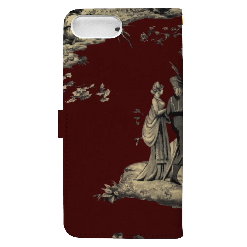 J. Jeffery Print Galleryのトワルドジュイ Toile de Jouy Book-Style Smartphone Case :back