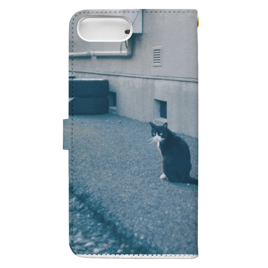 梅の野良猫 。 🐱 Book-Style Smartphone Case :back