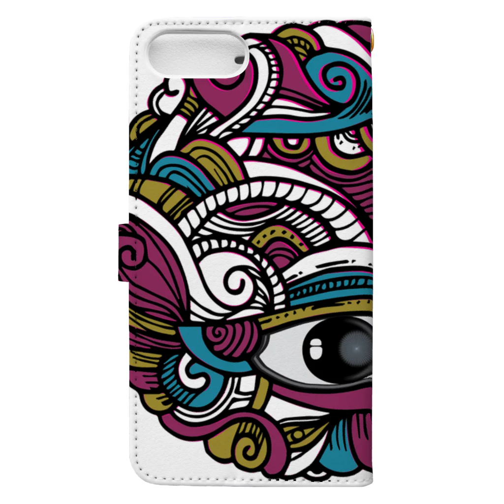 DoodlemanduのAll seeing eye Book-Style Smartphone Case :back