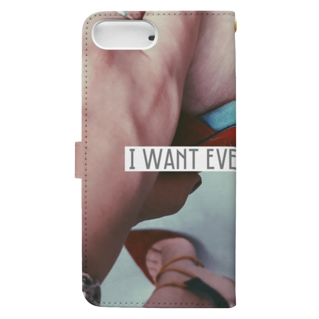 MMrisamorのI want everything. Book-Style Smartphone Case :back