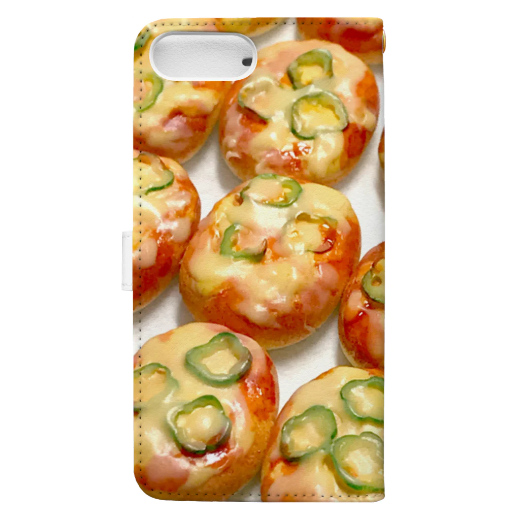 ETSUKOのピザパン Book-Style Smartphone Case :back