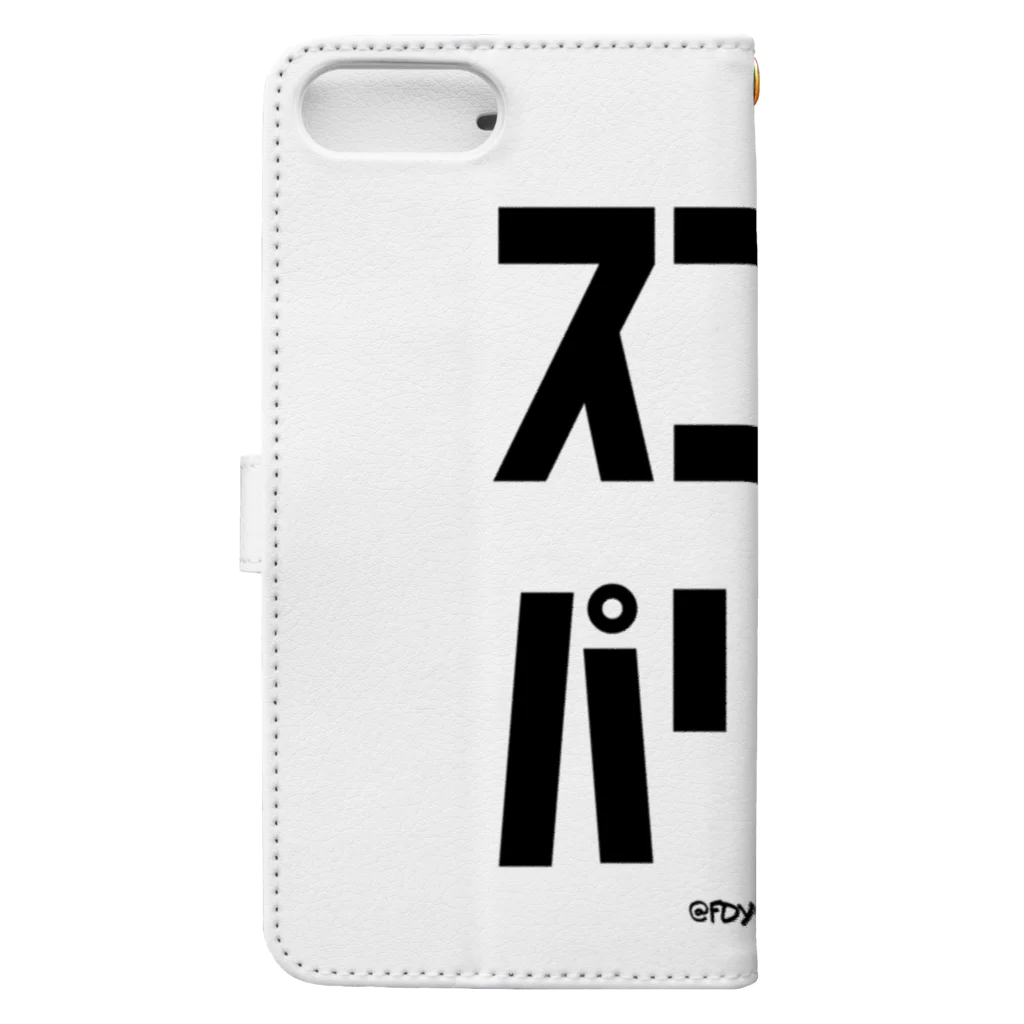 fdy.incのスゴイパリピ ft.QueenChika_black Book-Style Smartphone Case :back