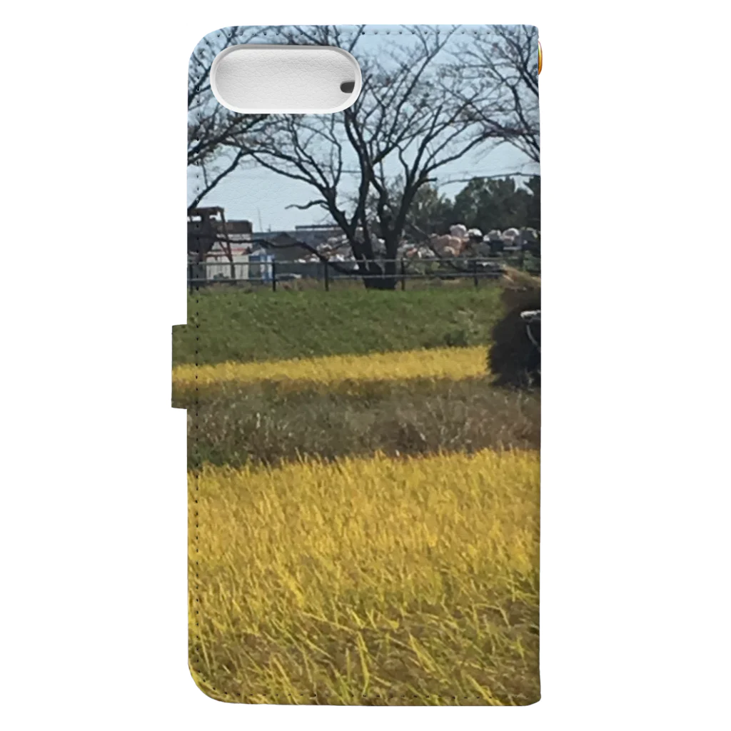 fujiatsuの稲刈り Book-Style Smartphone Case :back