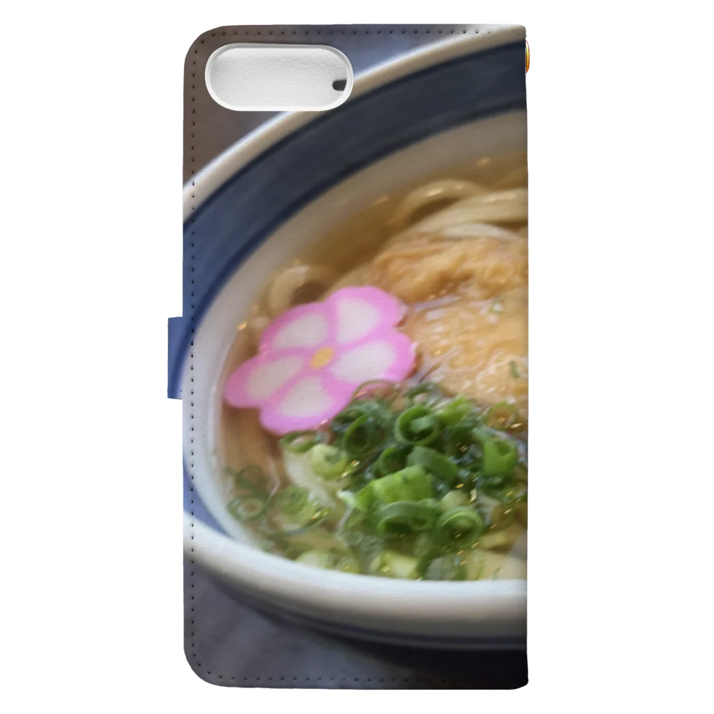 wakakのきつねうどん 手帳型スマホケースの裏面