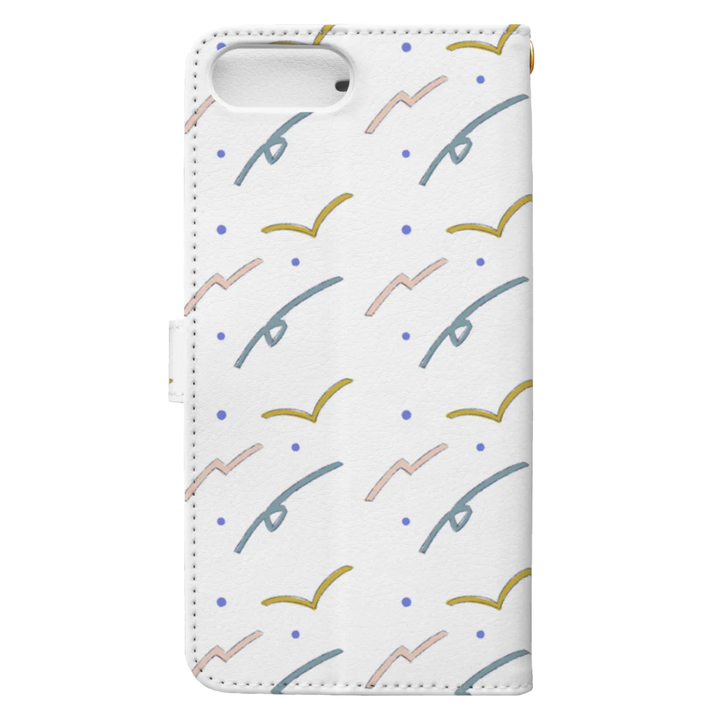 night_flightのはねる_white Book-Style Smartphone Case :back