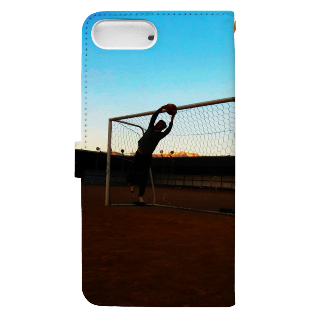 akiyanのNice save!  サッカー Book-Style Smartphone Case :back