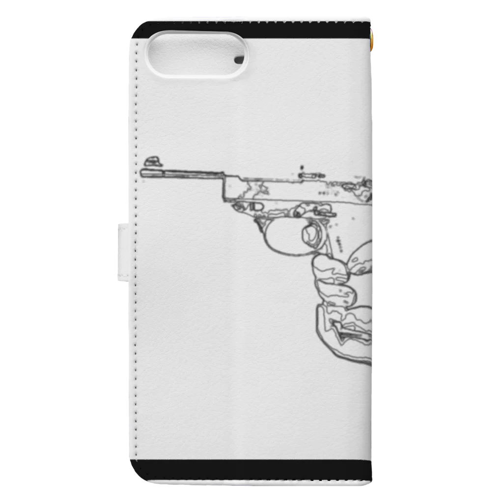 NonoshimaのサバイバルGUN Book-Style Smartphone Case :back