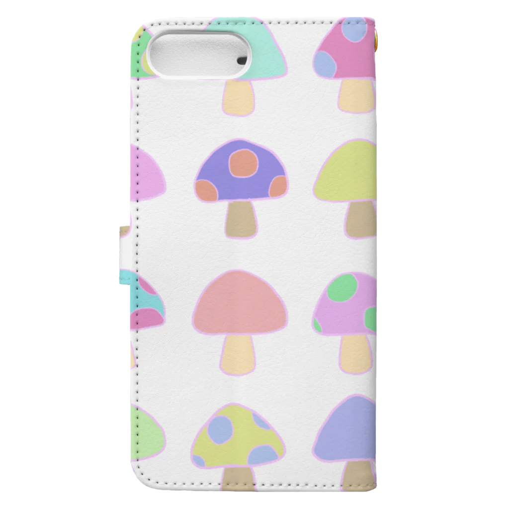 ゆゆやのゆめきのこ Book-Style Smartphone Case :back